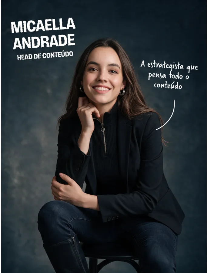 Micaella Andrade, designer de apresentações